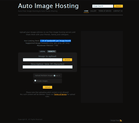 AutoImageHosting image hosting site