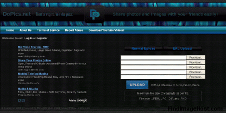 DoPics.net image hosting site