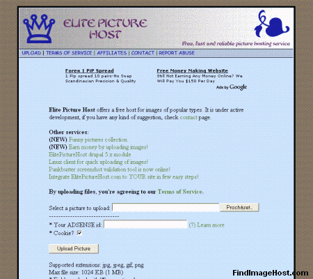 Elite Picture Host image hosting site