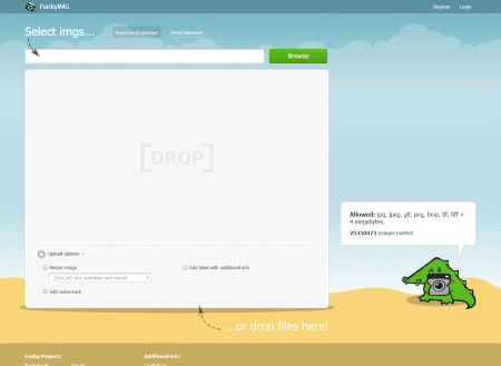 FunkyIMG image hosting site