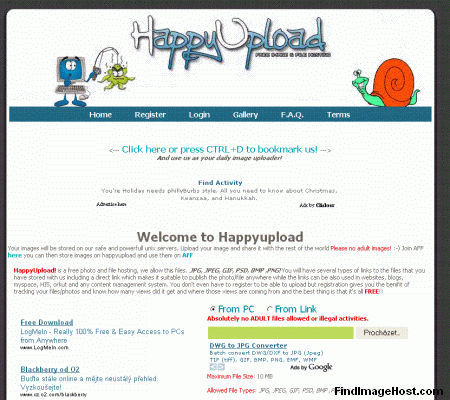 HappyUpload image hosting site