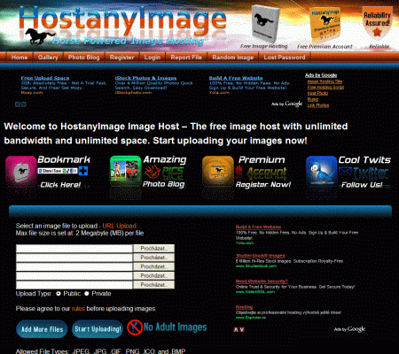 HostanyImage image hosting site