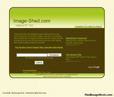 Image-Shed image hosting site