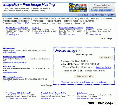 ImageFox image hosting site