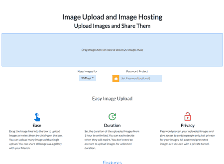 Imageupload.io image hosting site
