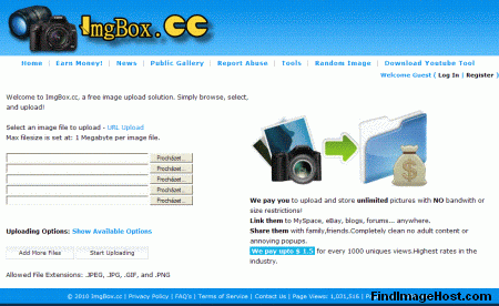 ImgBox.cc image hosting site