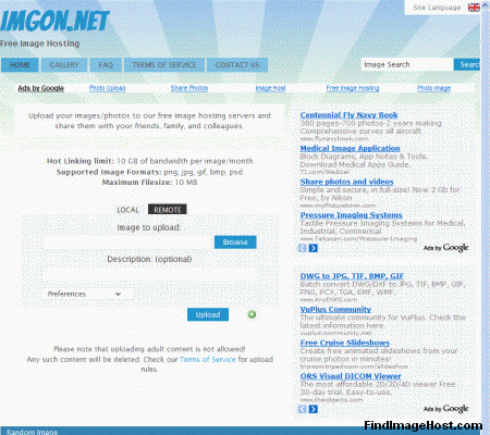Imgon.net image hosting site