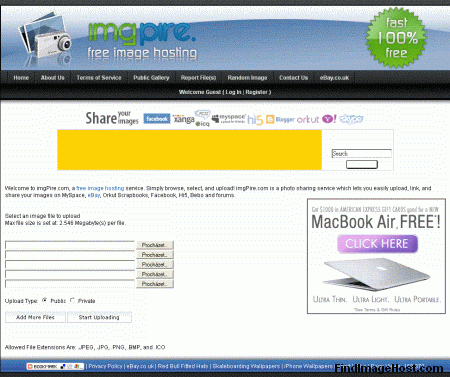 ImgPire image hosting site