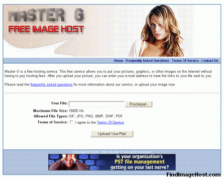 Master G image hosting site