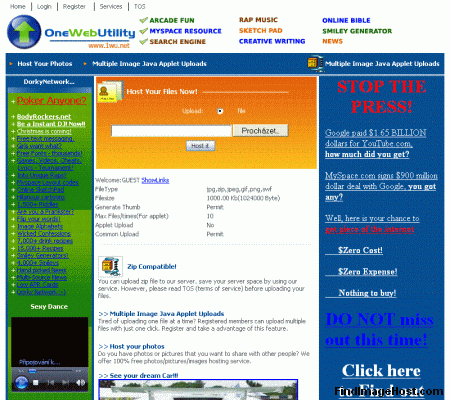 OneWebUtility image hosting site