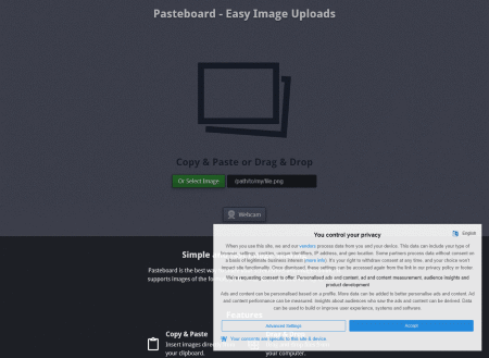 Visit Pasteboard.co picture host