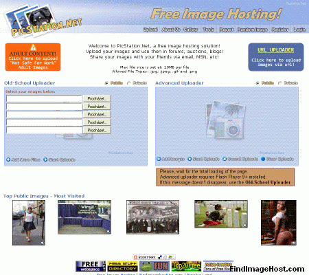 Picstation.net image hosting site