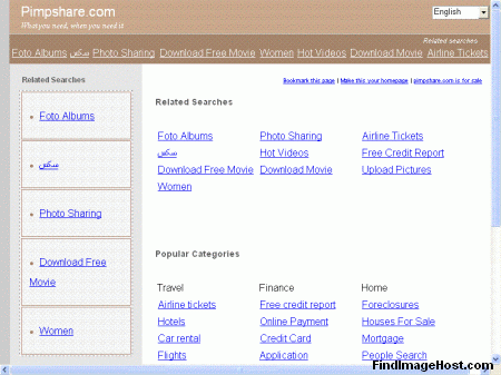 PimpShare image hosting site
