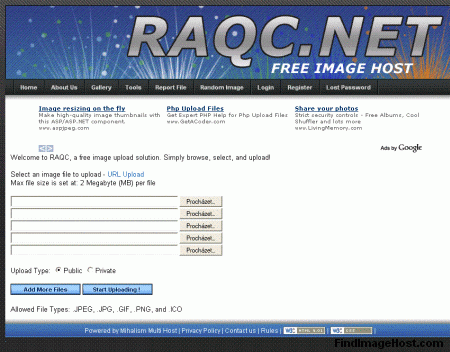 Raqc.net image hosting site