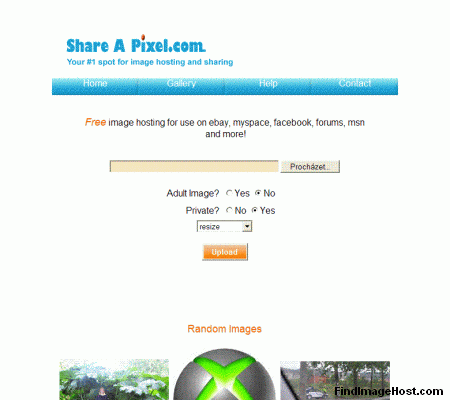 ShareAPixel image hosting site