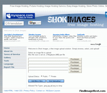 ShokImages image hosting site
