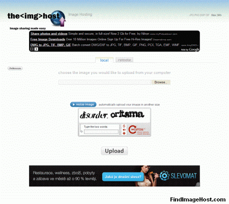 Theimghost image hosting site