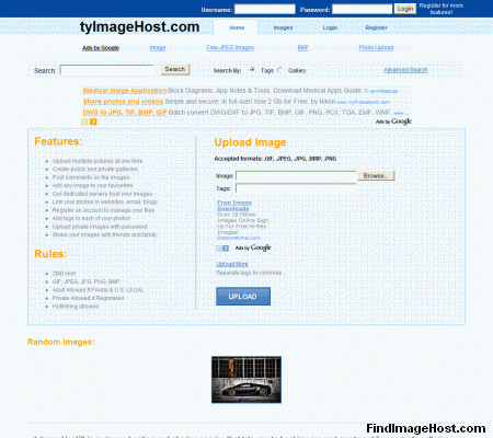 TyImageHost image hosting site