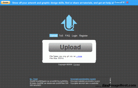 Up2Share image hosting site