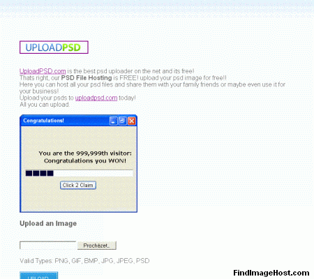 UploadPSD image hosting site