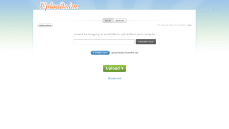 Uploads.im image hosting site
