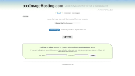 XXXimageHosting image hosting site